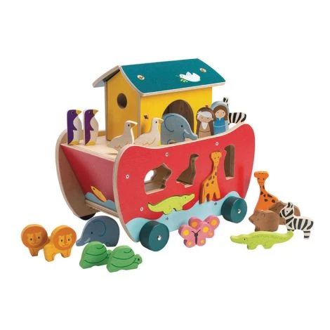 Tender Leaf Toys Steckspiel Arche Noah 1 Tender Leaf Toys Steckspiel Arche Noah