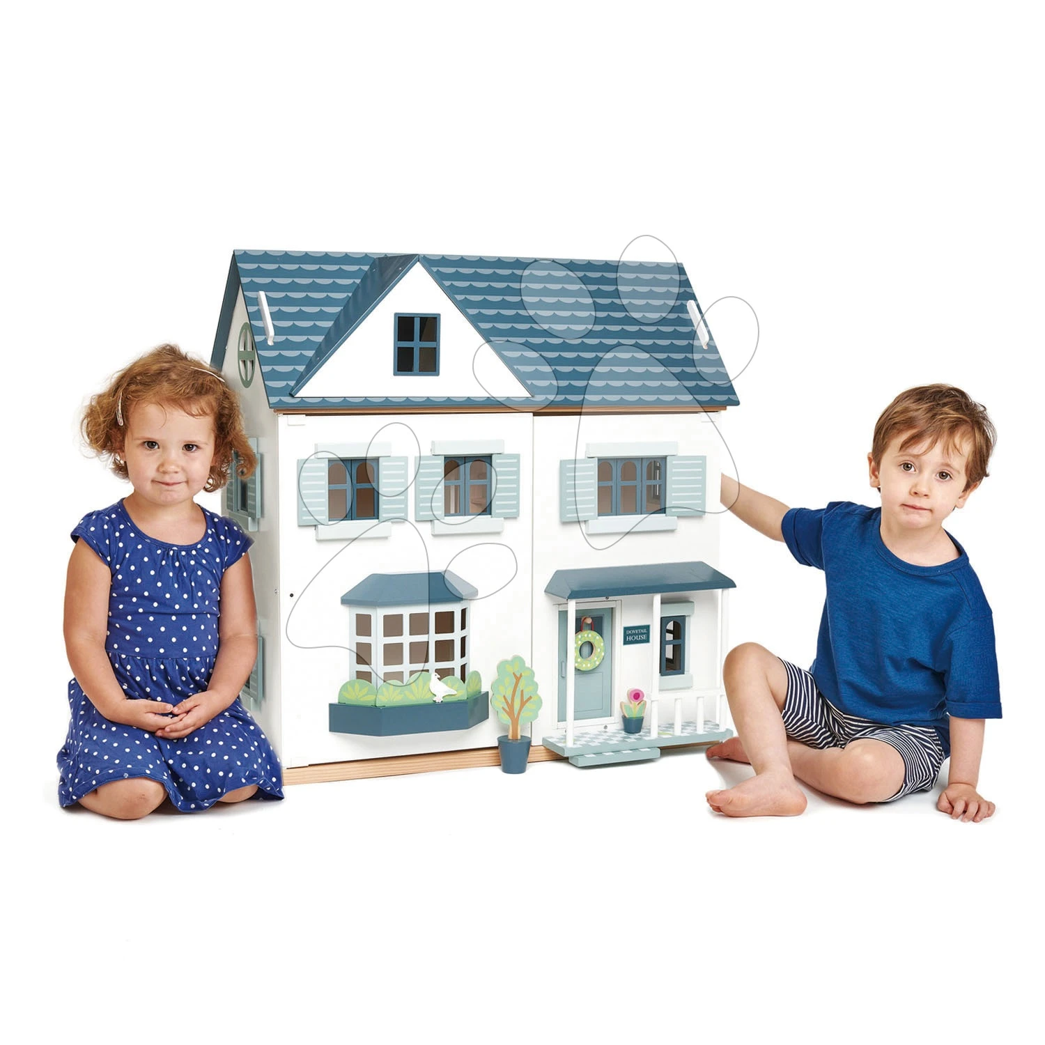 Puppenhaus Aus Holz Dovetail House Tender Leaf Toys Ultra Stylisch Mit 6 Zimmern Und Parkettboden Ohne Möbel Und Figuren 3 Puppenhaus Aus Holz Dovetail House Tender Leaf Toys Ultra Stylisch Mit 6 Zimmern Und Parkettboden Ohne Möbel Und Figuren – Bild 3