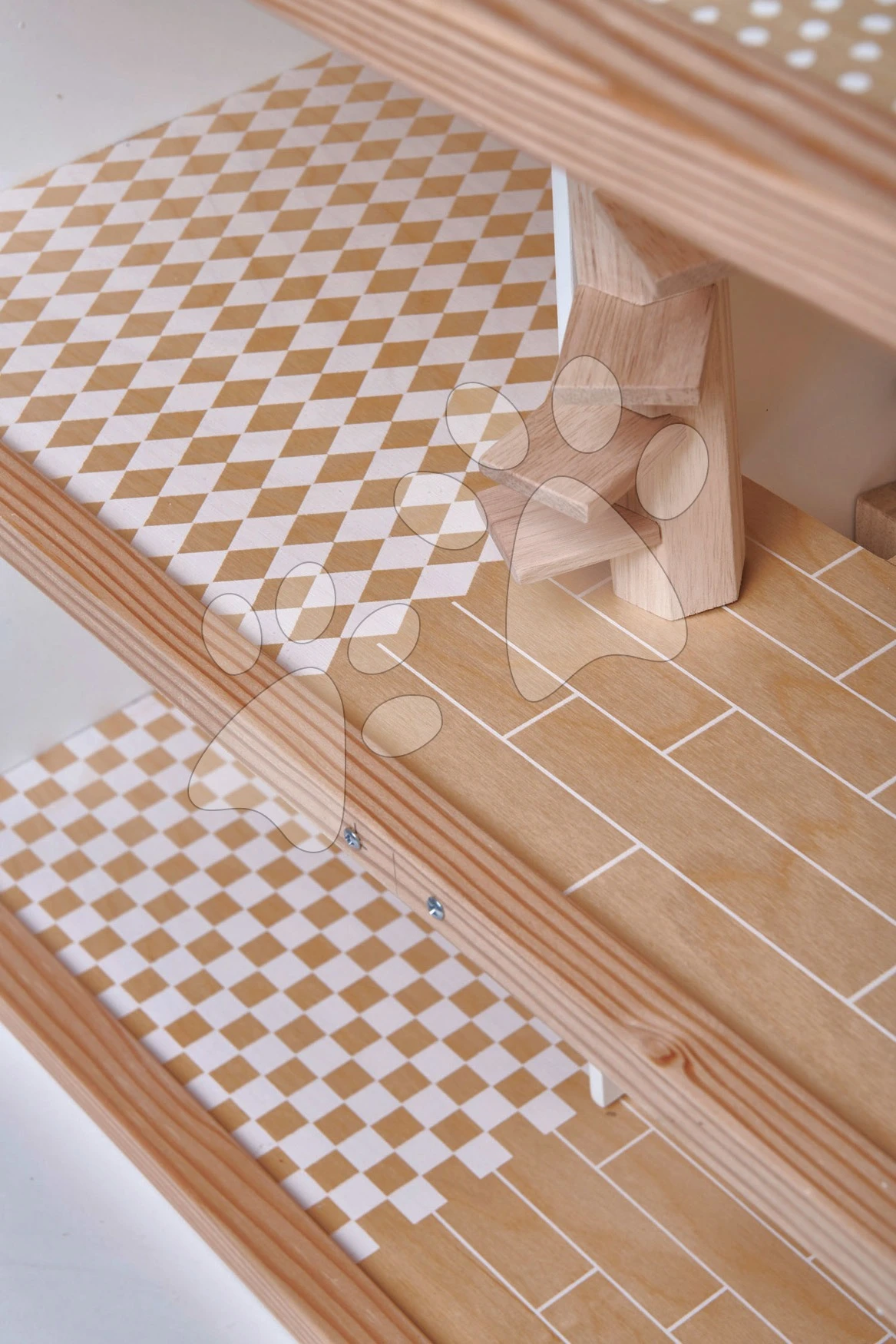 Puppenhaus Aus Holz Dovetail House Tender Leaf Toys Ultra Stylisch Mit 6 Zimmern Und Parkettboden Ohne Möbel Und Figuren 4 Puppenhaus Aus Holz Dovetail House Tender Leaf Toys Ultra Stylisch Mit 6 Zimmern Und Parkettboden Ohne Möbel Und Figuren – Bild 4