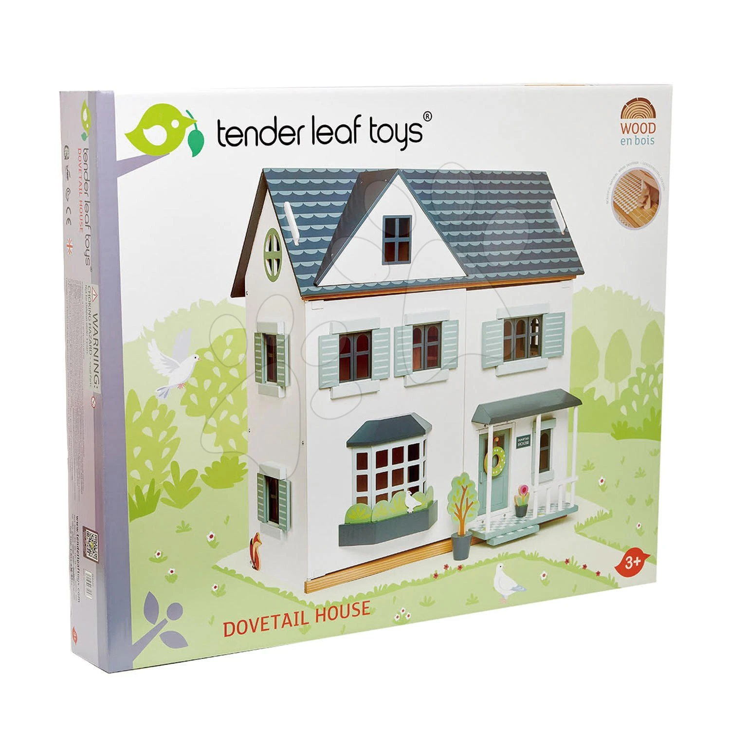Puppenhaus Aus Holz Dovetail House Tender Leaf Toys Ultra Stylisch Mit 6 Zimmern Und Parkettboden Ohne Möbel Und Figuren 10 Puppenhaus Aus Holz Dovetail House Tender Leaf Toys Ultra Stylisch Mit 6 Zimmern Und Parkettboden Ohne Möbel Und Figuren – Bild 10