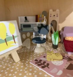 Holzmöbel Für Schulkinder Doll House Sudy Furniture Tender Leaf Toys Mit Kompletter Ausstattung Und Zubehör