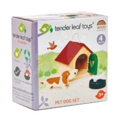 Holzhütte Mit Hund Pet Dog Set Tender Leaf Toys Mit Schüssel -Tender Leaf tl8162 d tender leaf pet dog set