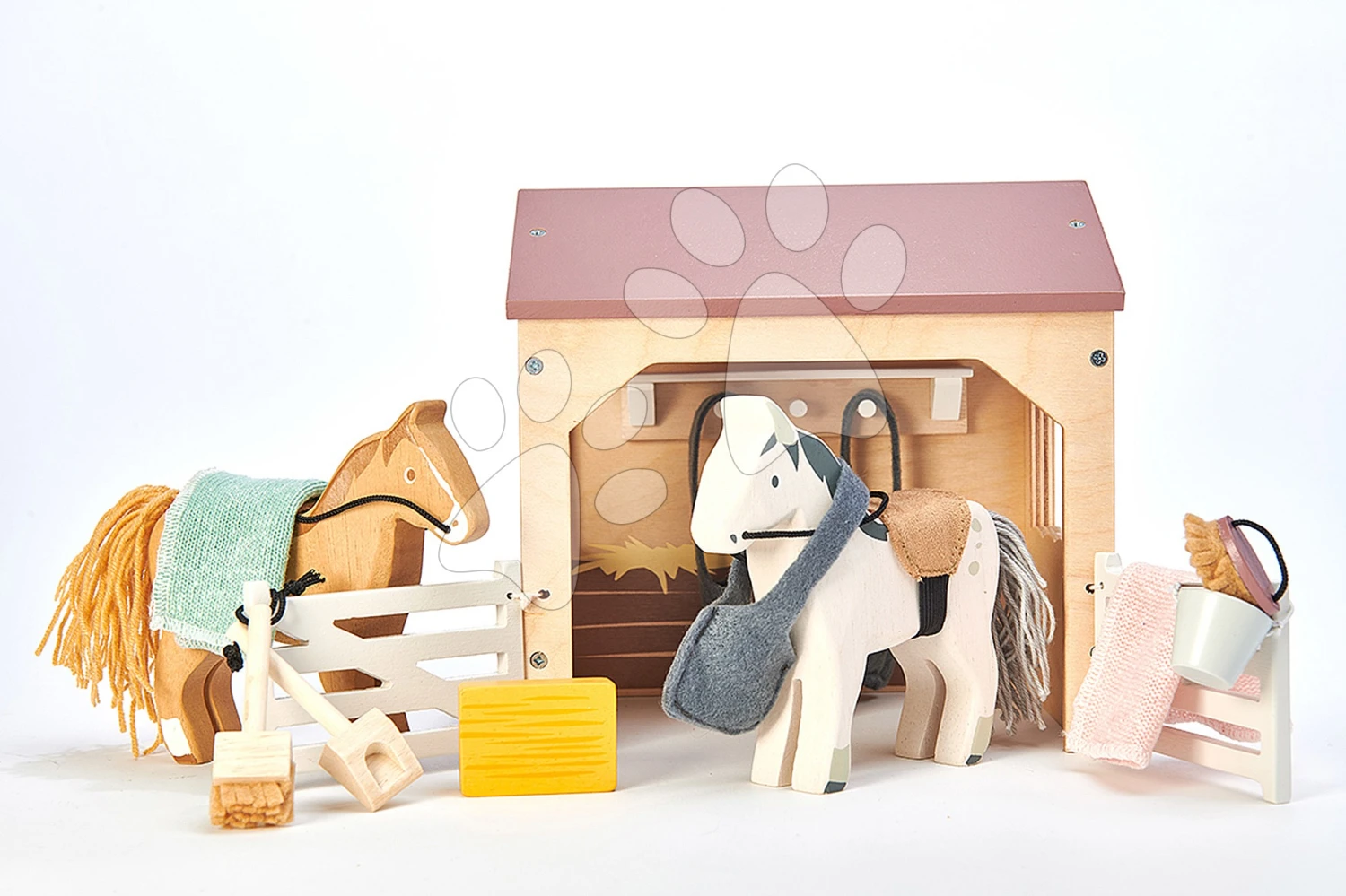 Holzstall Mit Pferden The Stables Tender Leaf Toys Mit Decke Und Zubehör 2 Holzstall Mit Pferden The Stables Tender Leaf Toys Mit Decke Und Zubehör – Bild 2