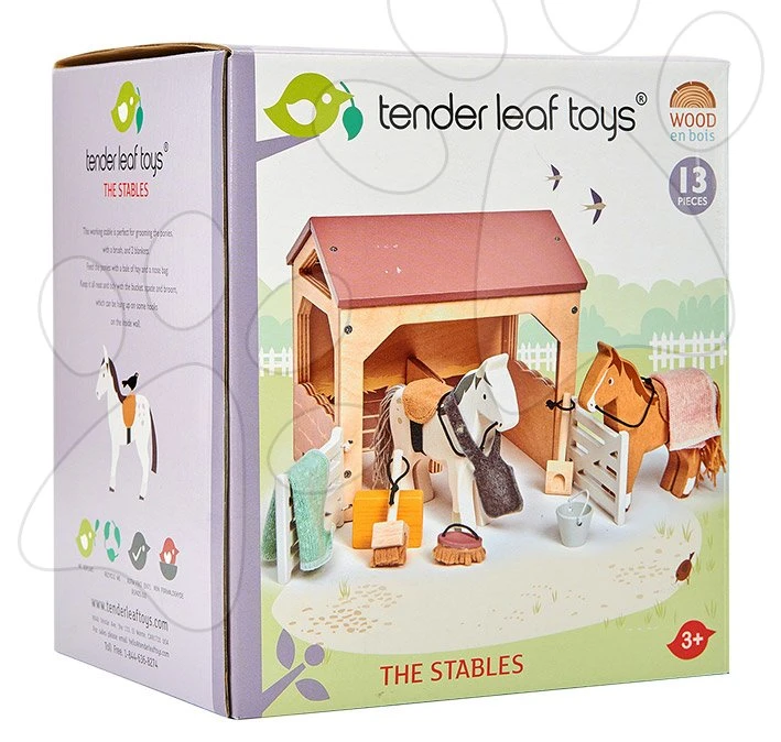 Holzstall Mit Pferden The Stables Tender Leaf Toys Mit Decke Und Zubehör 3 Holzstall Mit Pferden The Stables Tender Leaf Toys Mit Decke Und Zubehör – Bild 3
