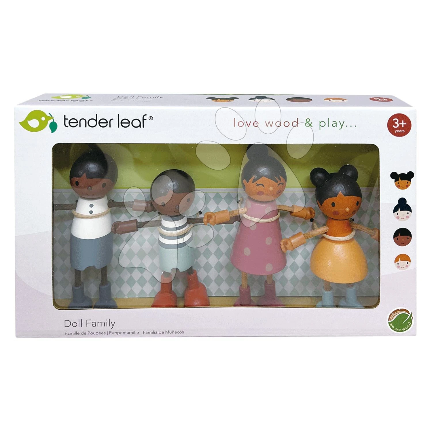 Multikulturelle Familie Aus Holz Humming Bird Doll Family Tender Leaf Toys 4 Figuren Mit Beweglichen Gliedern TL8191 5 Multikulturelle Familie Aus Holz Humming Bird Doll Family Tender Leaf Toys 4 Figuren Mit Beweglichen Gliedern TL8191 – Bild 5