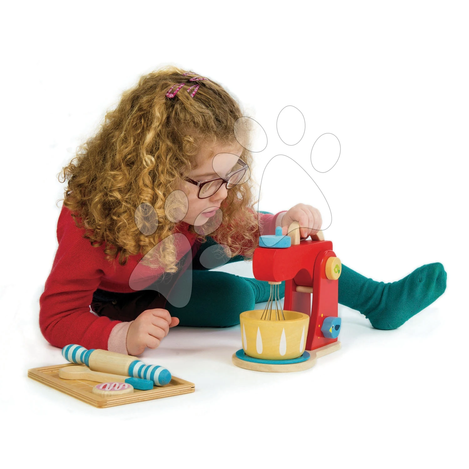 Holzmixer Mit Sounds Baker's Mixing Tender Leaf Toys 7-teiliges Set Mit Küchegeschirr Und Kuchen 3 Holzmixer Mit Sounds Baker's Mixing Tender Leaf Toys 7-teiliges Set Mit Küchegeschirr Und Kuchen – Bild 3