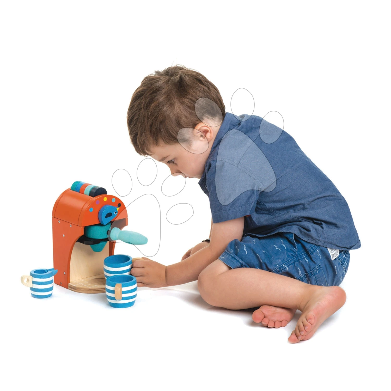 Espressomaschine Aus Holz Tender Leaf Toys 10-teiliges Set Mit 5 Kapseln 2 Tassen Und Einem Milchbehälter 2 Espressomaschine Aus Holz Tender Leaf Toys 10-teiliges Set Mit 5 Kapseln 2 Tassen Und Einem Milchbehälter – Bild 2