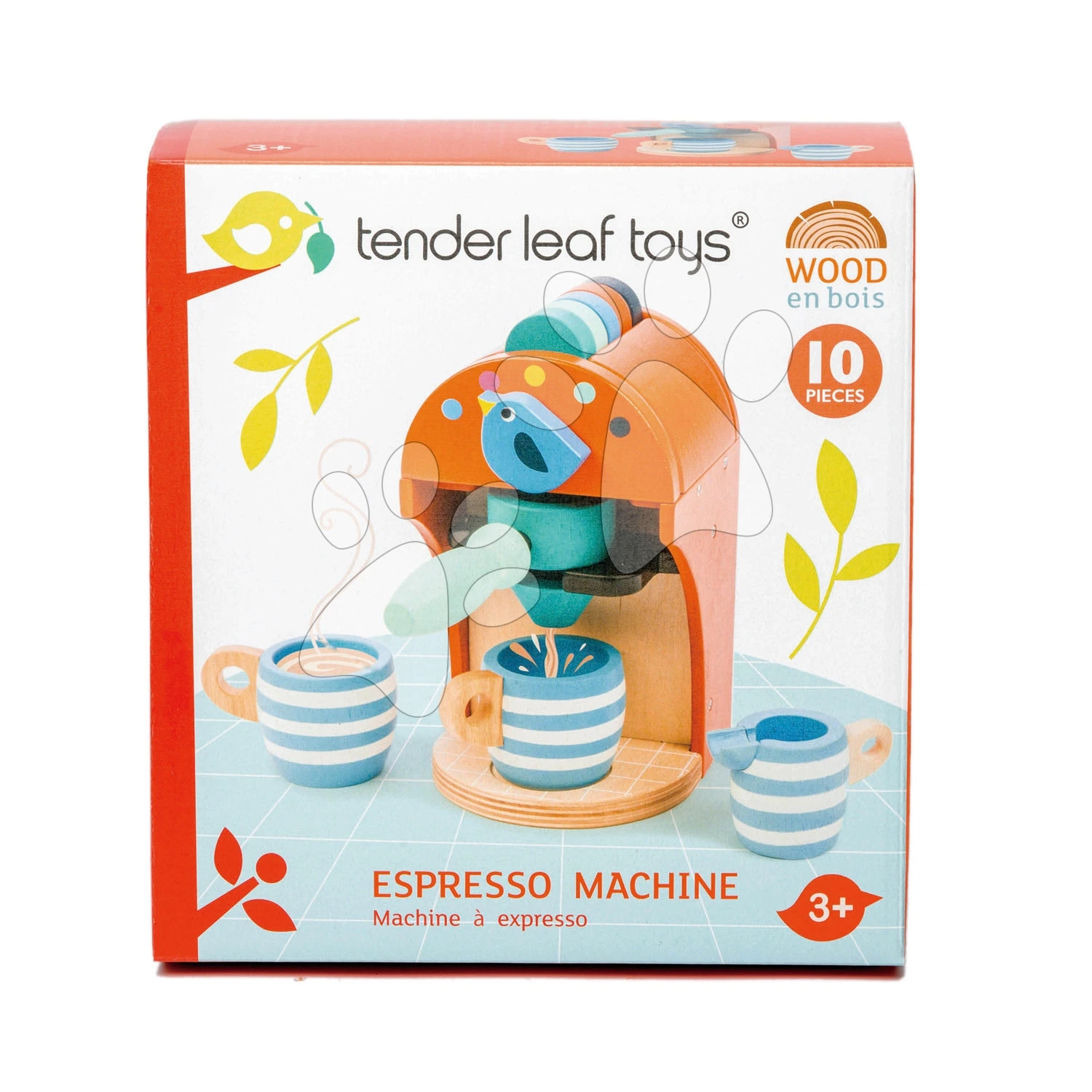 Espressomaschine Aus Holz Tender Leaf Toys 10-teiliges Set Mit 5 Kapseln 2 Tassen Und Einem Milchbehälter 6 Espressomaschine Aus Holz Tender Leaf Toys 10-teiliges Set Mit 5 Kapseln 2 Tassen Und Einem Milchbehälter – Bild 6