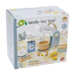 Küchenmaschine Aus Holz Home Baking Set Tender Leaf Toys Mit Waage, Geschirr Und Lebensmitteln -Tender Leaf tl8227 d tender leaf home baking set