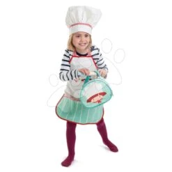 Kochtasche Mit Schürze Chef's Bag Tender Leaf Toys 9-teiliges Set Mit Holz- Und Textilzubehör