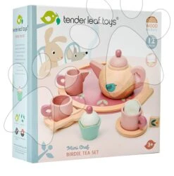Teekanne Aus Holz Birdie Tea Set Tender Leaf Toys Auf Einem Tablett Mit Tassen Mit Teebeutel -Tender Leaf tl8239 e tender leaf birdie tea set