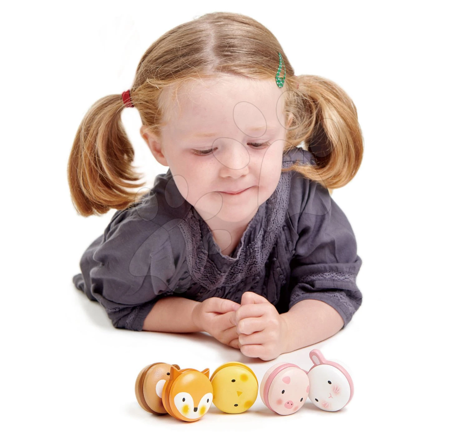 Süße Makronen Aus Holz Animal Macarons Tender Leaf Toys Huhn, Bär, Hase, Fuchs Und Ferkel Ab 2 Jahren 1 Süße Makronen Aus Holz Animal Macarons Tender Leaf Toys Huhn, Bär, Hase, Fuchs Und Ferkel Ab 2 Jahren