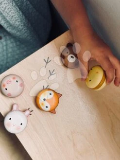 Süße Makronen Aus Holz Animal Macarons Tender Leaf Toys Huhn, Bär, Hase, Fuchs Und Ferkel Ab 2 Jahren 12 Süße Makronen Aus Holz Animal Macarons Tender Leaf Toys Huhn, Bär, Hase, Fuchs Und Ferkel Ab 2 Jahren -Tender Leaf tl8240 e tender leaf animal macarons