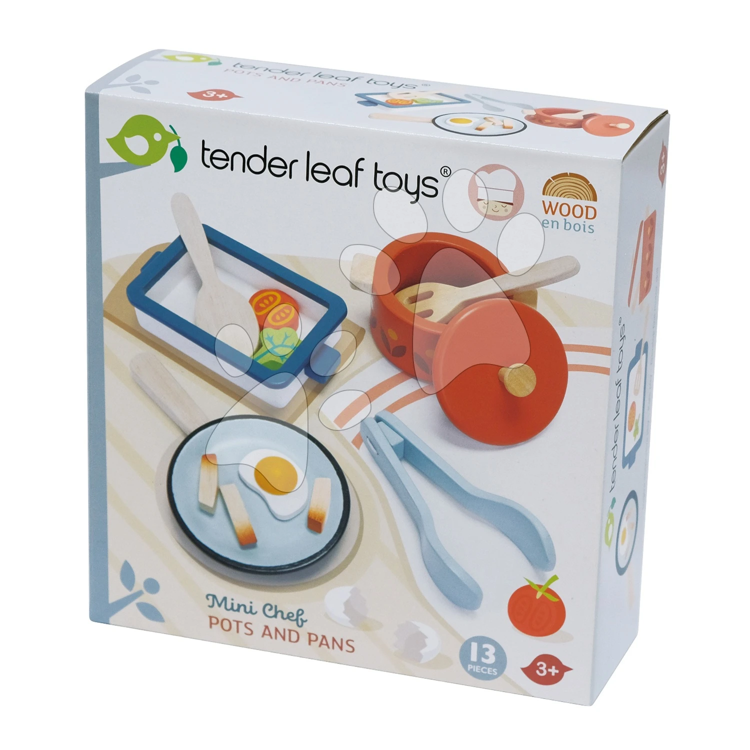 Holzgeschirr Mit Pfanne Pots And Pans Tender Leaf Toys Mit Dem Kochlöffel Und Lebensmitteln 2 Holzgeschirr Mit Pfanne Pots And Pans Tender Leaf Toys Mit Dem Kochlöffel Und Lebensmitteln – Bild 2