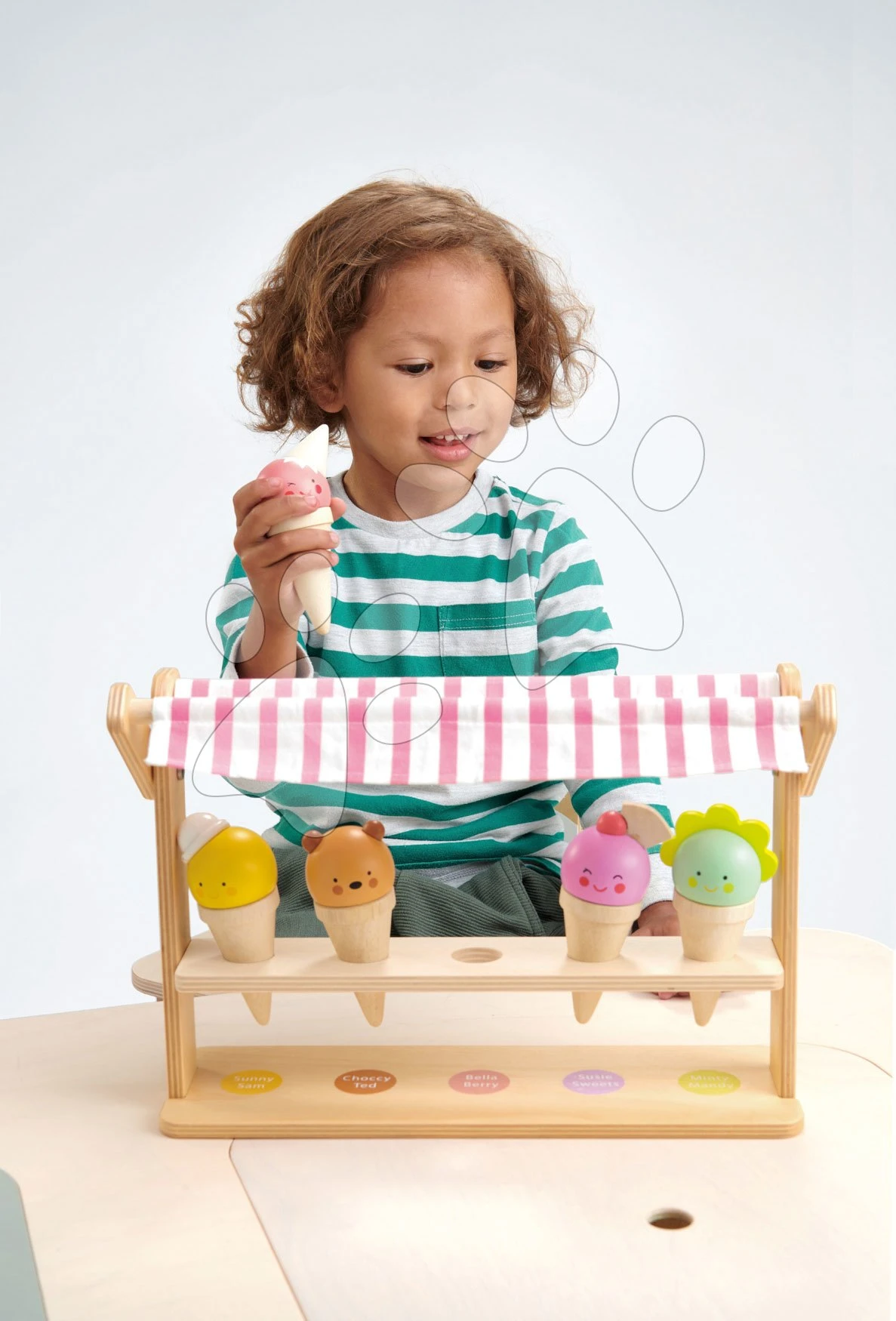 Eisdiele Aus Holz Scoops And Smiles Tender Leaf Toys 5 Eswaffeln-Sorten Mit Tieren 2 Eisdiele Aus Holz Scoops And Smiles Tender Leaf Toys 5 Eswaffeln-Sorten Mit Tieren – Bild 2