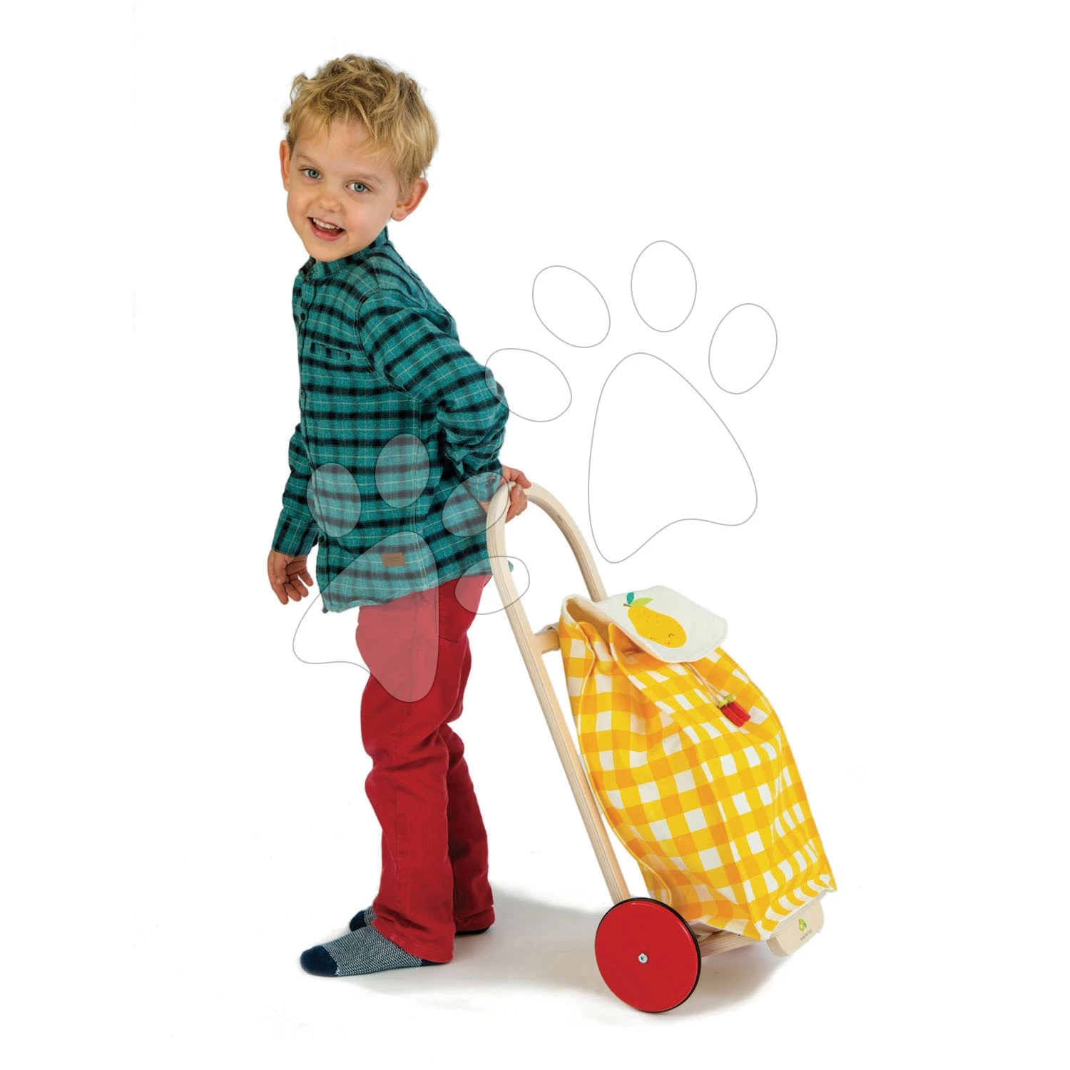 Textileinkauswagen Shopping Trolley Yellow Tender Leaf Toys Mit Der Holzkonstruktion 1 Textileinkauswagen Shopping Trolley Yellow Tender Leaf Toys Mit Der Holzkonstruktion