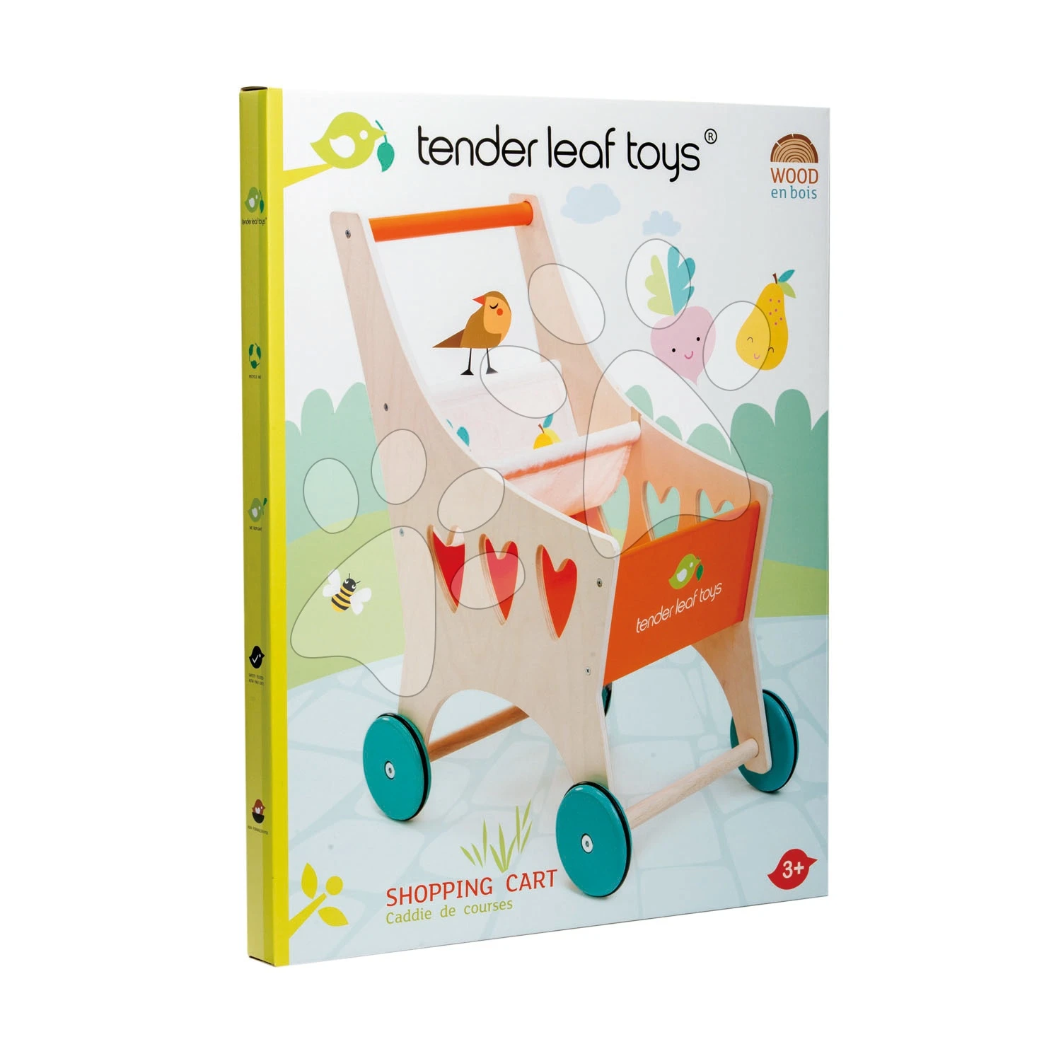 Holzeinkauswagen Shopping Cart Tender Leaf Toys Mit Textilfach 3 Holzeinkauswagen Shopping Cart Tender Leaf Toys Mit Textilfach – Bild 3