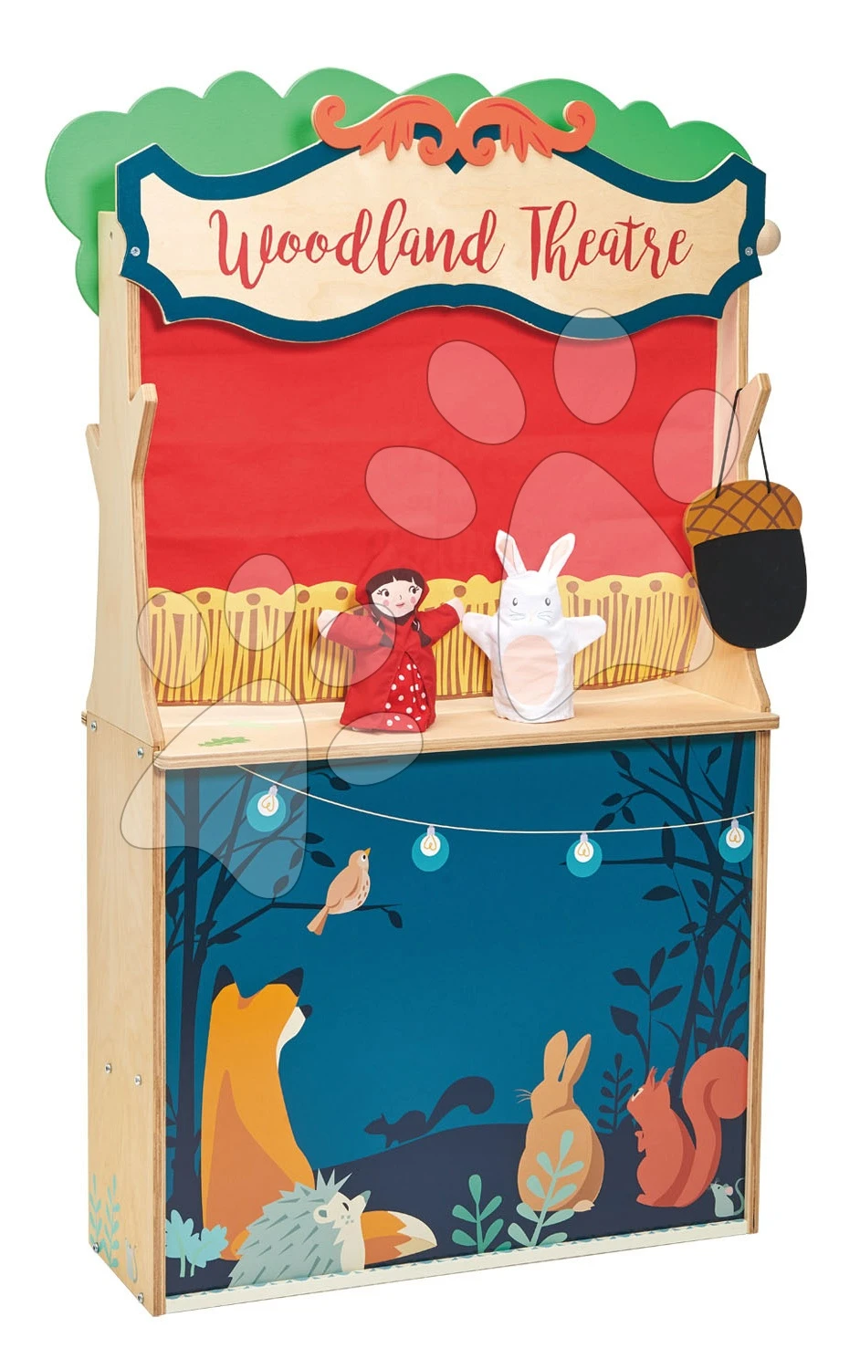 Waldladen Aus Holz Mit Theater Woodland Stores And Theatre Tender Leaf Toys Mit Puppen Und Tasche 4 Waldladen Aus Holz Mit Theater Woodland Stores And Theatre Tender Leaf Toys Mit Puppen Und Tasche – Bild 4