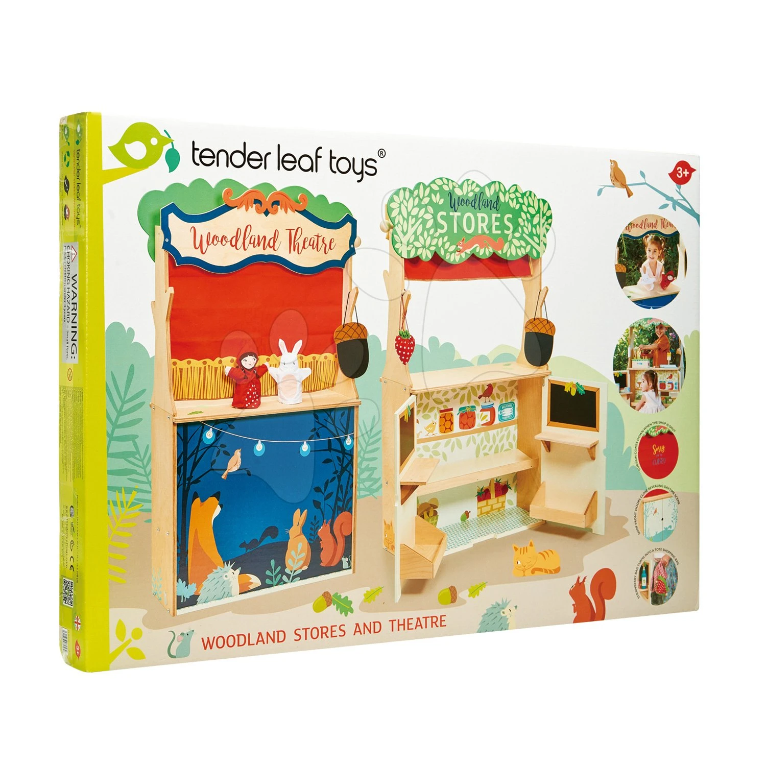 Waldladen Aus Holz Mit Theater Woodland Stores And Theatre Tender Leaf Toys Mit Puppen Und Tasche 6 Waldladen Aus Holz Mit Theater Woodland Stores And Theatre Tender Leaf Toys Mit Puppen Und Tasche – Bild 6