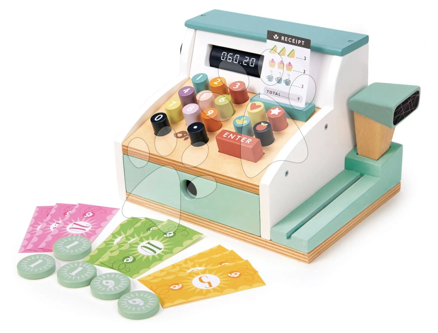 Zahlungsterminal Aus Holz General Stores Till Tender Leaf Toys Mit Scanner Und Zubehör TL8260 4 Zahlungsterminal Aus Holz General Stores Till Tender Leaf Toys Mit Scanner Und Zubehör TL8260 – Bild 4