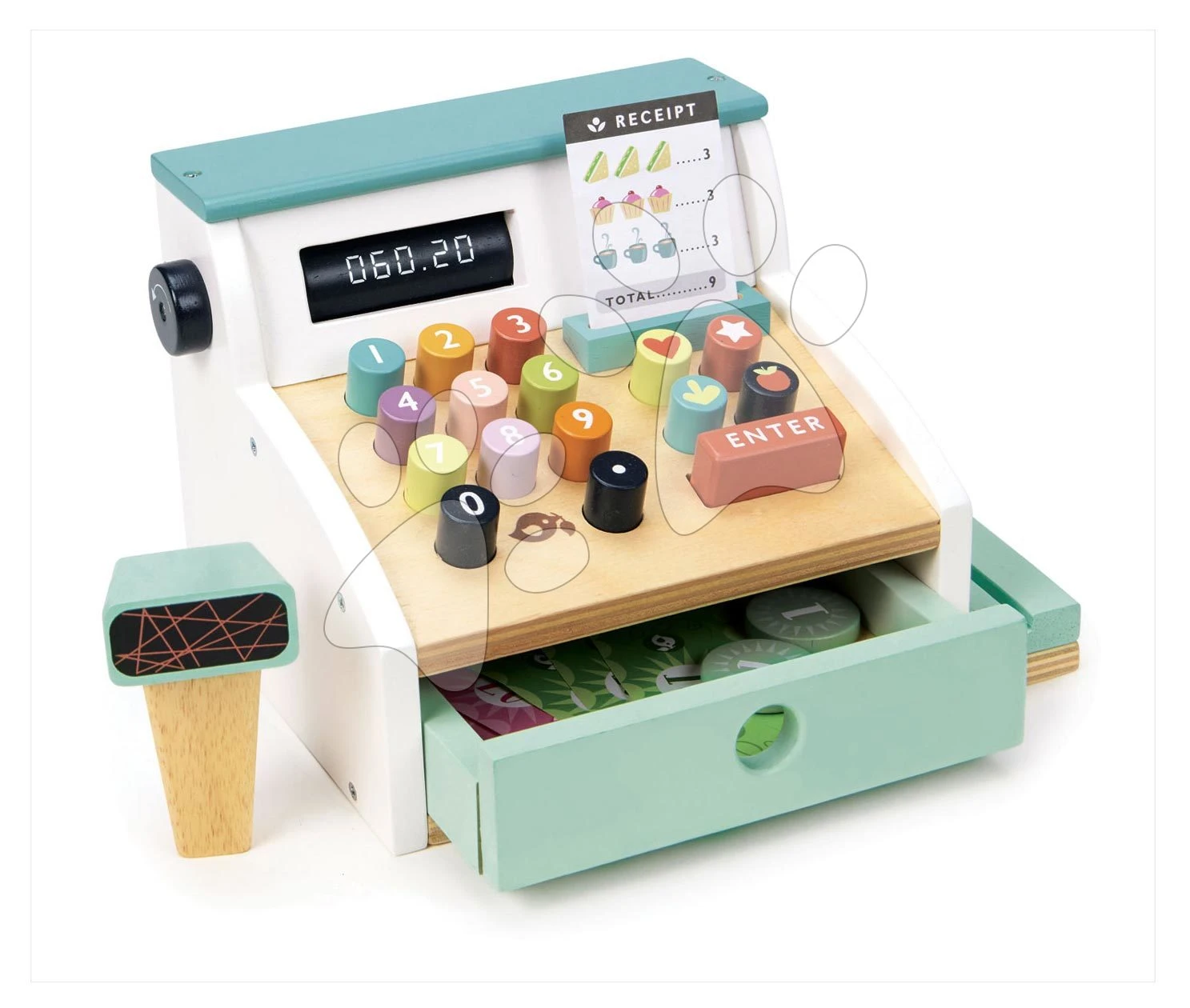 Zahlungsterminal Aus Holz General Stores Till Tender Leaf Toys Mit Scanner Und Zubehör TL8260 3 Zahlungsterminal Aus Holz General Stores Till Tender Leaf Toys Mit Scanner Und Zubehör TL8260 – Bild 3