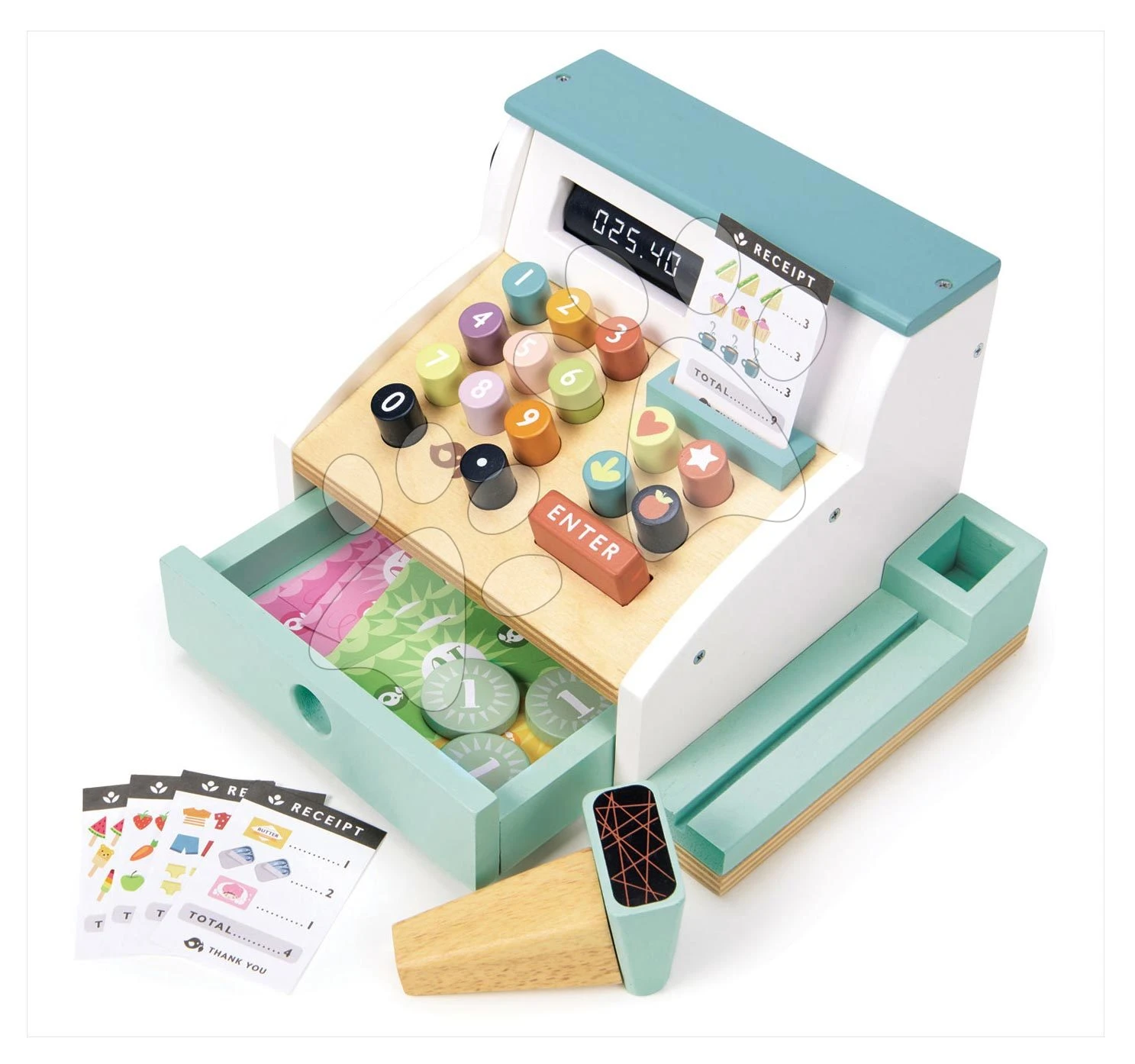 Zahlungsterminal Aus Holz General Stores Till Tender Leaf Toys Mit Scanner Und Zubehör TL8260 2 Zahlungsterminal Aus Holz General Stores Till Tender Leaf Toys Mit Scanner Und Zubehör TL8260 – Bild 2