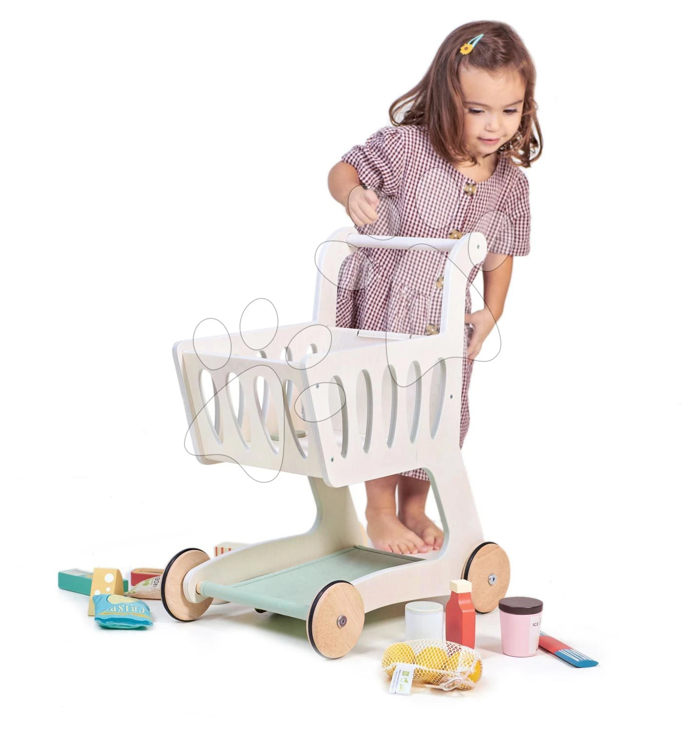 Einkaufswagen Aus Holz Shopping Cart Tender Leaf Toys Mit Fach Und Tafel TL8261 3 Einkaufswagen Aus Holz Shopping Cart Tender Leaf Toys Mit Fach Und Tafel TL8261 – Bild 3