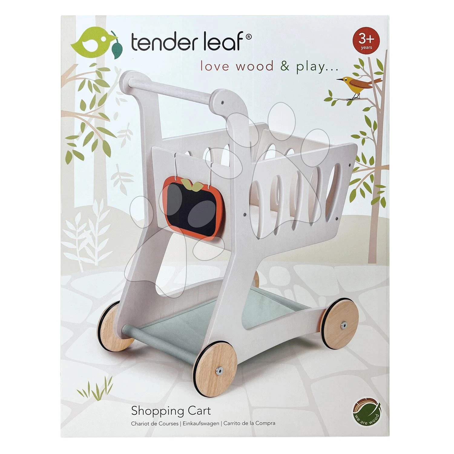 Einkaufswagen Aus Holz Shopping Cart Tender Leaf Toys Mit Fach Und Tafel TL8261 7 Einkaufswagen Aus Holz Shopping Cart Tender Leaf Toys Mit Fach Und Tafel TL8261 – Bild 7