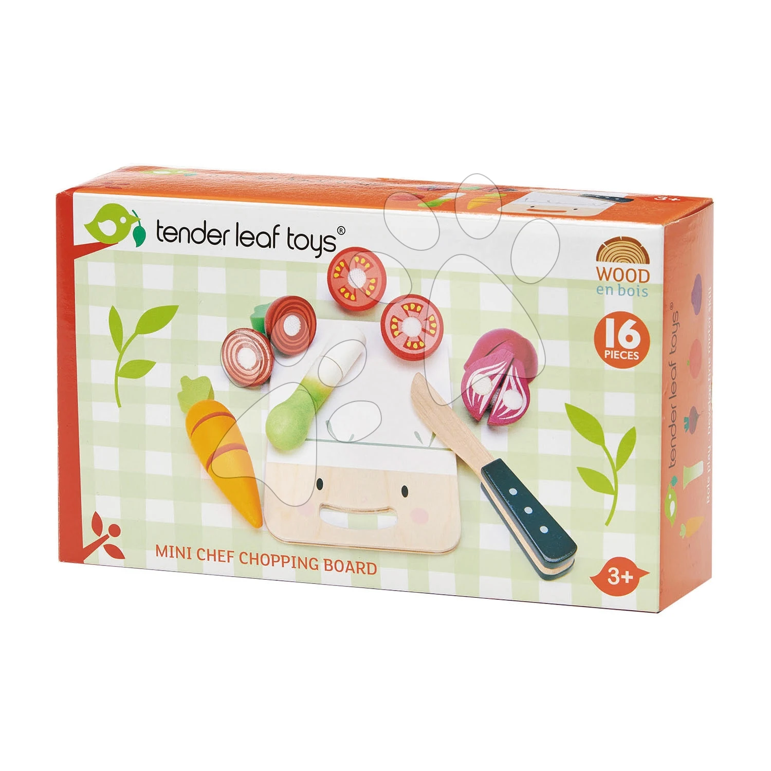 Holzbrett Mit Gemüse Mini Chef Chopping Board Tender Leaf Toys Mit Einem Aufschnittmesser 4 Holzbrett Mit Gemüse Mini Chef Chopping Board Tender Leaf Toys Mit Einem Aufschnittmesser – Bild 4