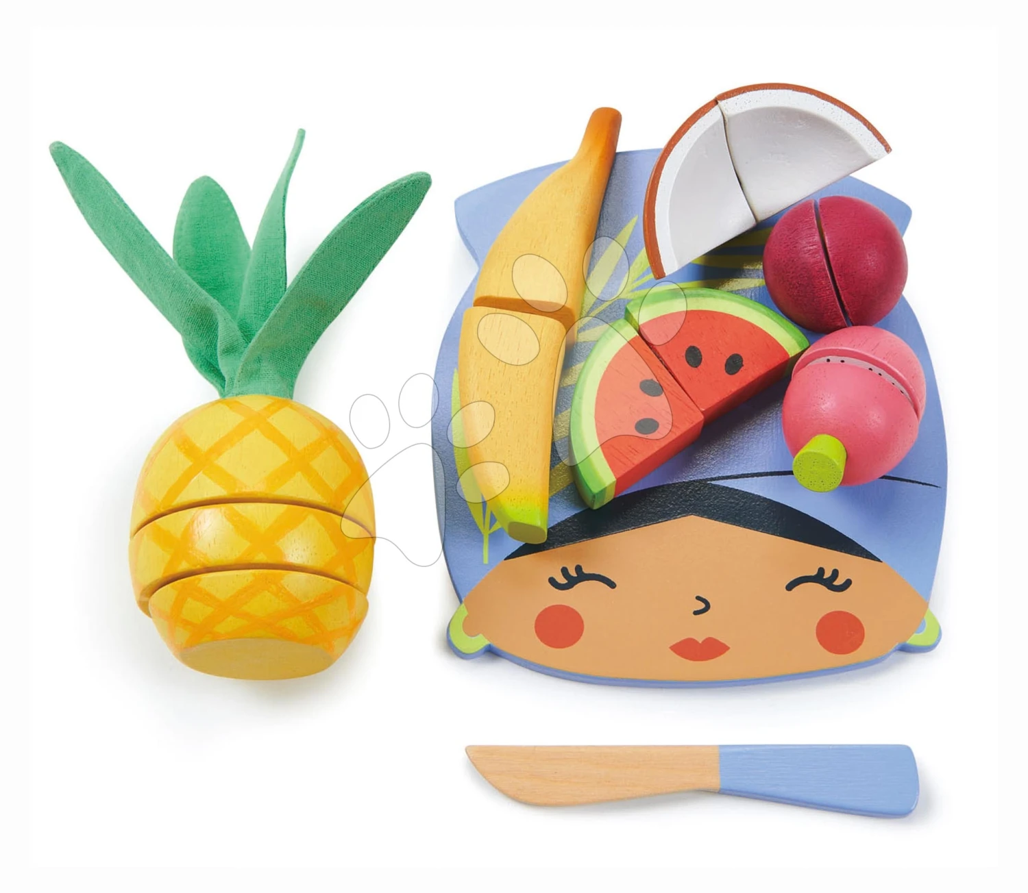 Holzbrett Mit Tropischen Früchten Tropical Fruit Chopping Board Tender Leaf Toys Mit Einem Messer Ab 24 Monaten 1 Holzbrett Mit Tropischen Früchten Tropical Fruit Chopping Board Tender Leaf Toys Mit Einem Messer Ab 24 Monaten