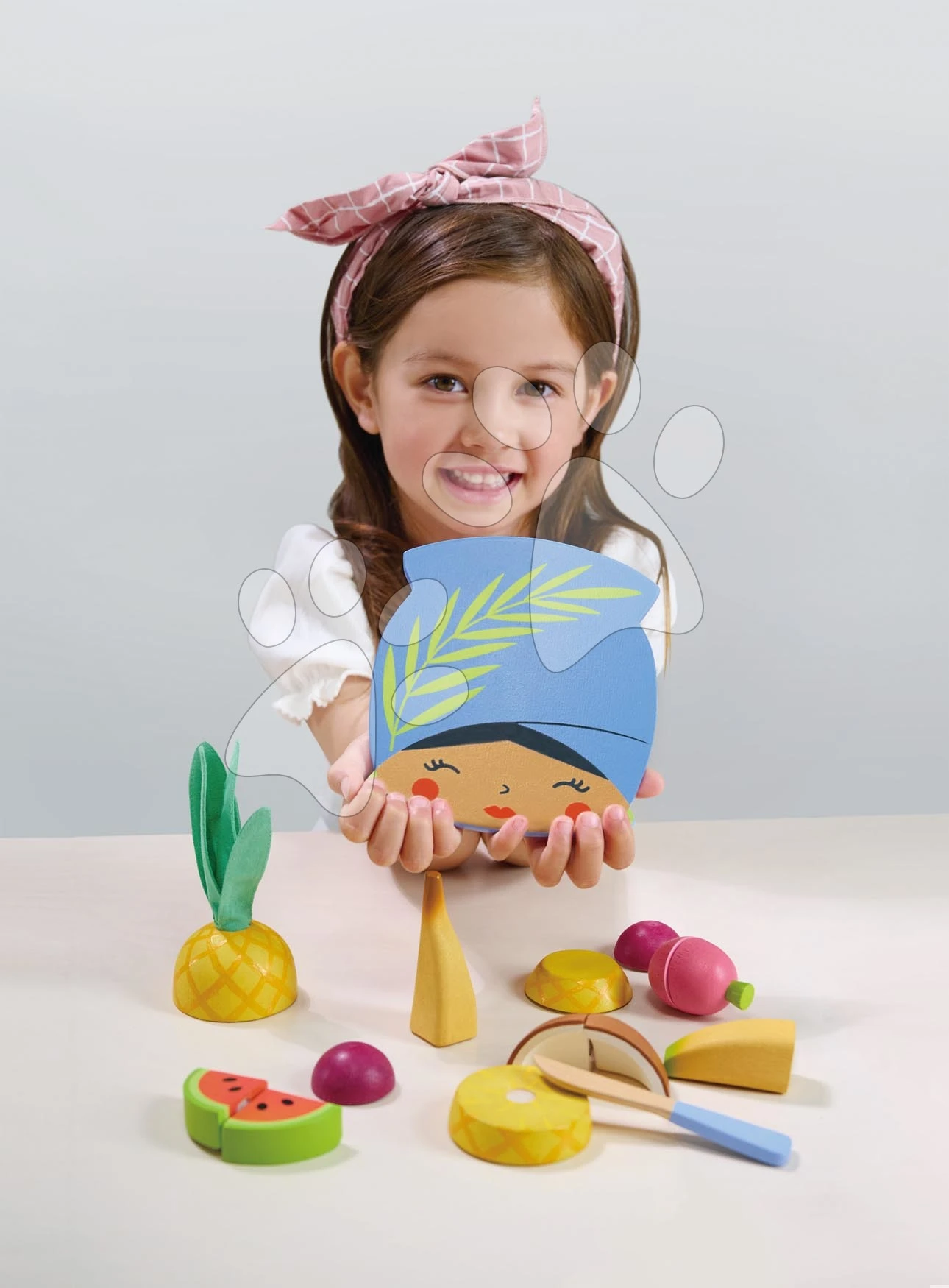 Holzbrett Mit Tropischen Früchten Tropical Fruit Chopping Board Tender Leaf Toys Mit Einem Messer Ab 24 Monaten 4 Holzbrett Mit Tropischen Früchten Tropical Fruit Chopping Board Tender Leaf Toys Mit Einem Messer Ab 24 Monaten – Bild 4