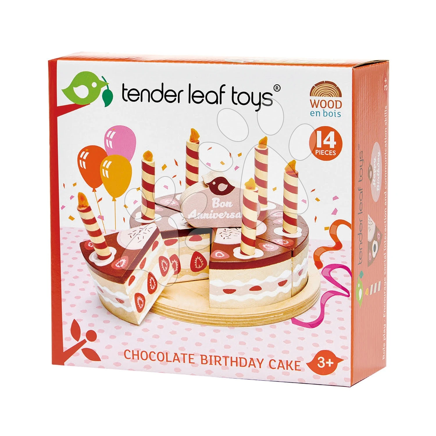 Schokoladentorte Aus Holz Chocolate Birthday Cake Tender Leaf Toys 6 Stück Mit 6 Kerzen 3 Schokoladentorte Aus Holz Chocolate Birthday Cake Tender Leaf Toys 6 Stück Mit 6 Kerzen – Bild 3