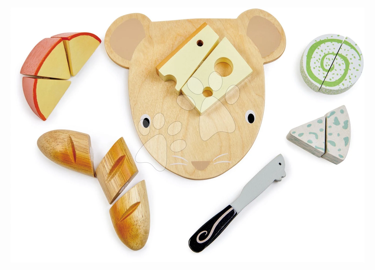 Holzbrett Mit Käse Cheese Chopping Board Tender Leaf Toys Mit Einem Messer Ab 24 Monaten TL8293 1 Holzbrett Mit Käse Cheese Chopping Board Tender Leaf Toys Mit Einem Messer Ab 24 Monaten TL8293