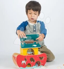 Die Arche Noah Aus Holz Noah's Shape Sorter Arche Tender Leaf Toys 23-teilig Mit Figuren, Zerlegbar Ab 18 Monaten -Tender Leaf tl8305 d tender leaf noahs shape sorter ark