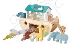 Arche Noah Aus Holz Mit Tieren Noah's Wooden Ark Tender Leaf Toys 10 Tierpaare -Tender Leaf tl8306 d tender leaf noah s wooden ark