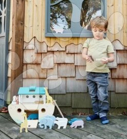 Arche Noah Aus Holz Mit Tieren Noah's Wooden Ark Tender Leaf Toys 10 Tierpaare -Tender Leaf tl8306 e tender leaf noah s wooden ark