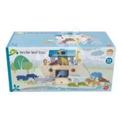 Arche Noah Aus Holz Mit Tieren Noah's Wooden Ark Tender Leaf Toys 10 Tierpaare -Tender Leaf tl8306 noah s wooden ark p1