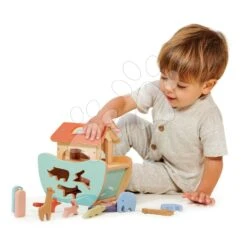 Kleine Arche Noah Aus Holz Little Noah's Ark Tender Leaf Toys Und 6 Tierpaare Ab 24 Monaten TL8307