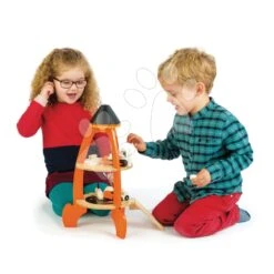 Kosmische Rakete Mit Kosmonauten Tender Leaf Toys 11-teiliges Set
