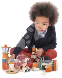 Leben Auf Dem Mars Holzset Life On Mars Tender Leaf Toys Stadt Für Kosmonauten 16-teiliges Set