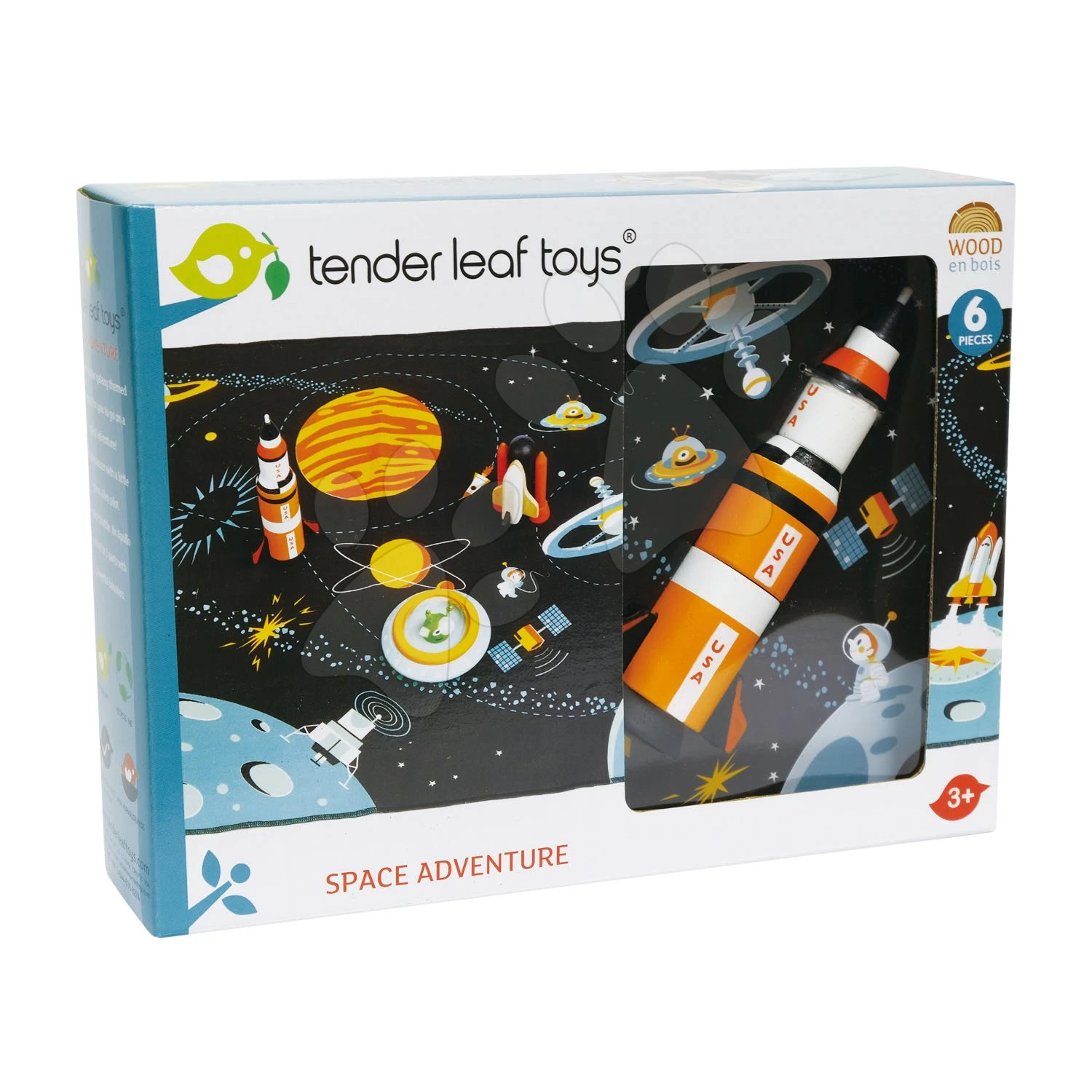 Abenteuer Im Weltraum Holz-Set Space Adventure Tender Leaf Toys Mit Einem Galaxypad 4 Abenteuer Im Weltraum Holz-Set Space Adventure Tender Leaf Toys Mit Einem Galaxypad – Bild 4