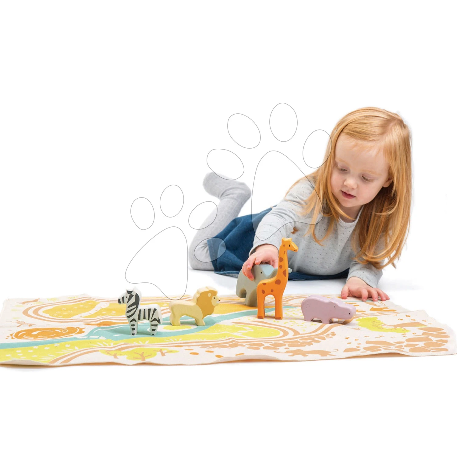 Holztiere Safari Playmat Tender Leaf Toys Mit Spielmatte Aus Leinen 2 Holztiere Safari Playmat Tender Leaf Toys Mit Spielmatte Aus Leinen – Bild 2