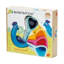 Holzvogel Peacock Colours Tender Leaf Toys Mit Bunten Federn Im Schwanz Ab 18 Monaten -Tender Leaf tl8338 e tender leaf peacock colours