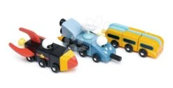 Raumautos Aus Holz Space Race Tender Leaf Toys Dreiteilig Faltbar Kombinierbar -Tender Leaf tl8342 j tender leaf space race