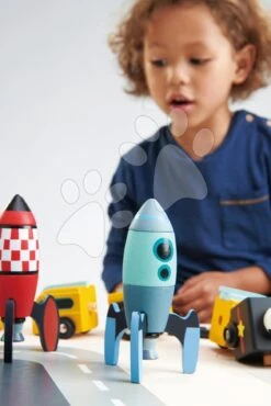 Holz-Raketenbau Tender Leaf Toys Kreatives Spiel 3 Arten Von 18 Teilen -Tender Leaf tl8342 s tender leaf space race 1