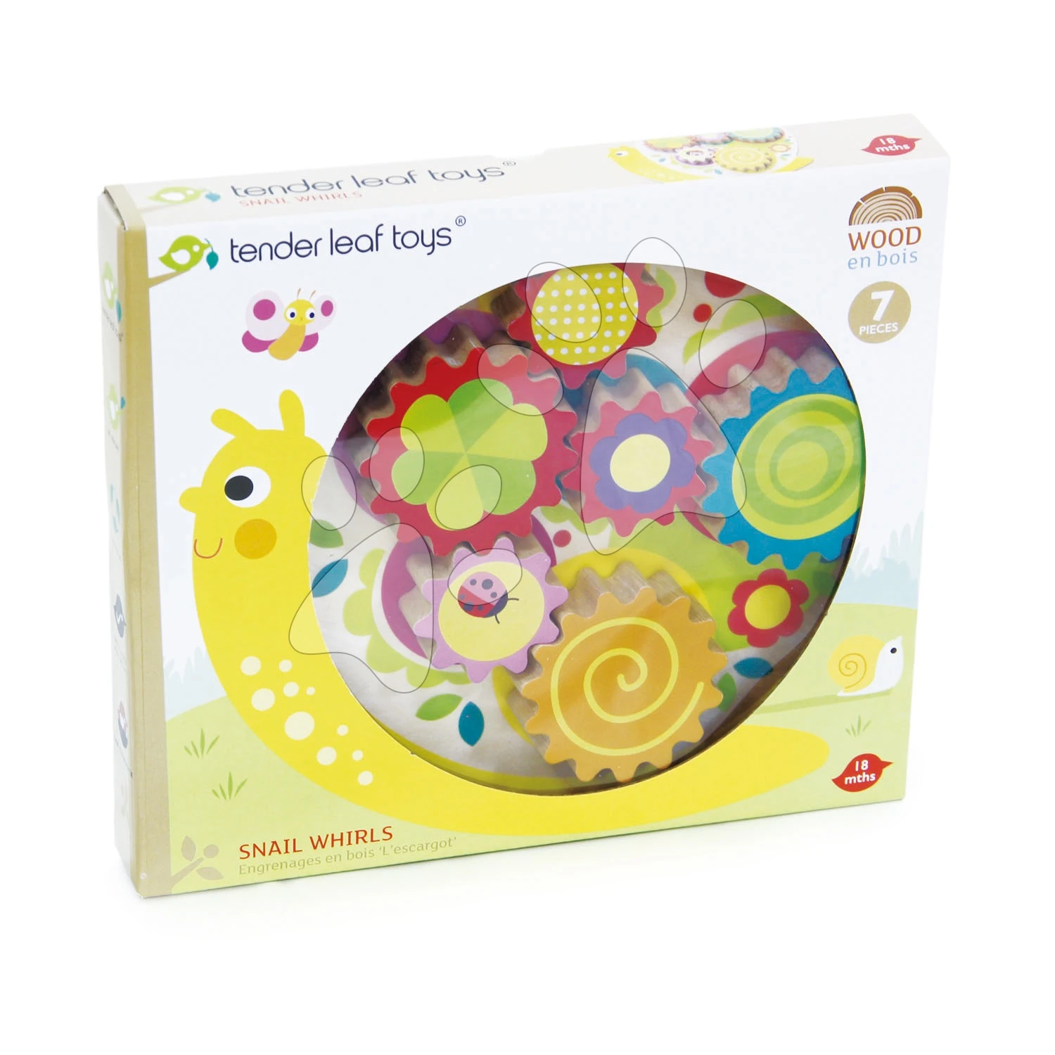 Holzschnecke Didaktisch Snail Whirls Tender Leaf Toys Mit 6 Beweglichen Rädern Ab 18 Monaten 3 Holzschnecke Didaktisch Snail Whirls Tender Leaf Toys Mit 6 Beweglichen Rädern Ab 18 Monaten – Bild 3