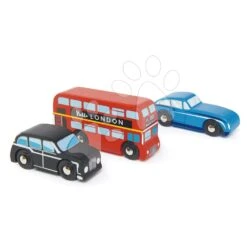 Stadtautos Aus Holz London Car Set Tender Leaf Toys London Bus Vintage Jaguar London Taxi