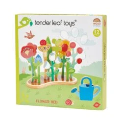 Blumenbeet Aus Holz Flower Bed Tender Leaf Toys Mit Blumen Und Der Gießkanne -Tender Leaf tl8363 d tender leaf flower bed