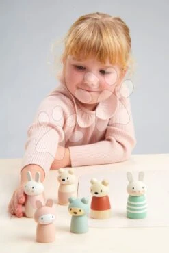 Bärenfamilie Aus Holz Bear Tales Tender Leaf Toys Vater Und Mutter Mit Einem Teddybären -Tender Leaf tl8383 tl8384 e tender leaf postavicky 1