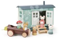 Holzspielhaus Für Mäuschen Secret Meadow Shepherds Hut Tender Leaf Toys Aus Merrywood Tales Mit 3 Figuren TL8385 -Tender Leaf tl8385 f tender leaf domcek